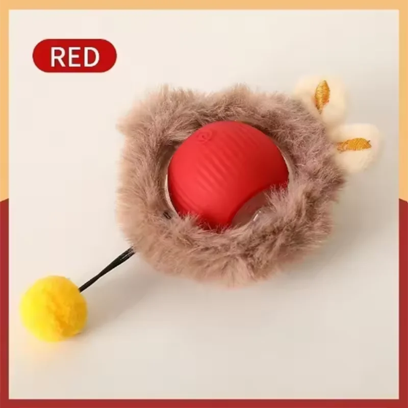 Jouets interactifs pour chats Balle rebondissante avec queue Accessoires intelligents rechargeables USB