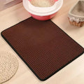 Tapis de litière pour chat avec cadeau Tapis de litière imperméable double couche