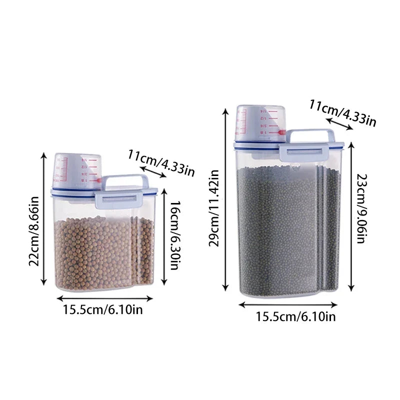 Conteneur de stockage d'aliments pour animaux de compagnie de grande capacité